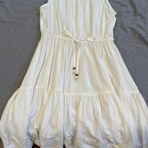 Calvin Klein white gauze summer dress
